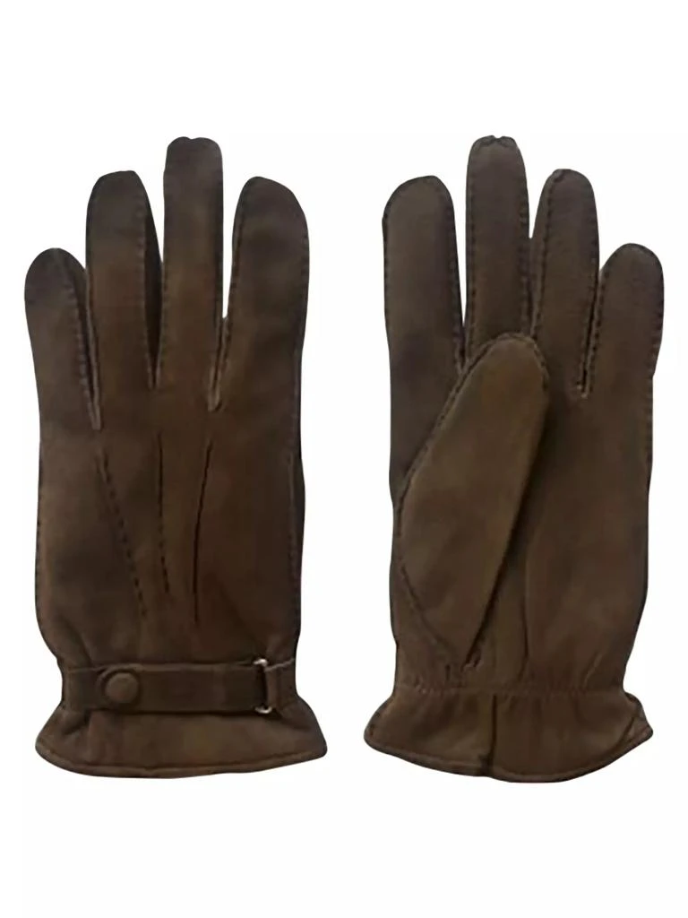 Ralph Lauren Original Label Cashmere-Lined Suede Gloves 1