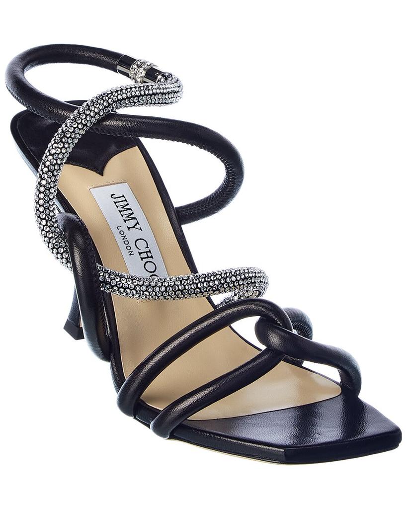 Annika leather and rafia sandals – On Sale Now with Up to 31