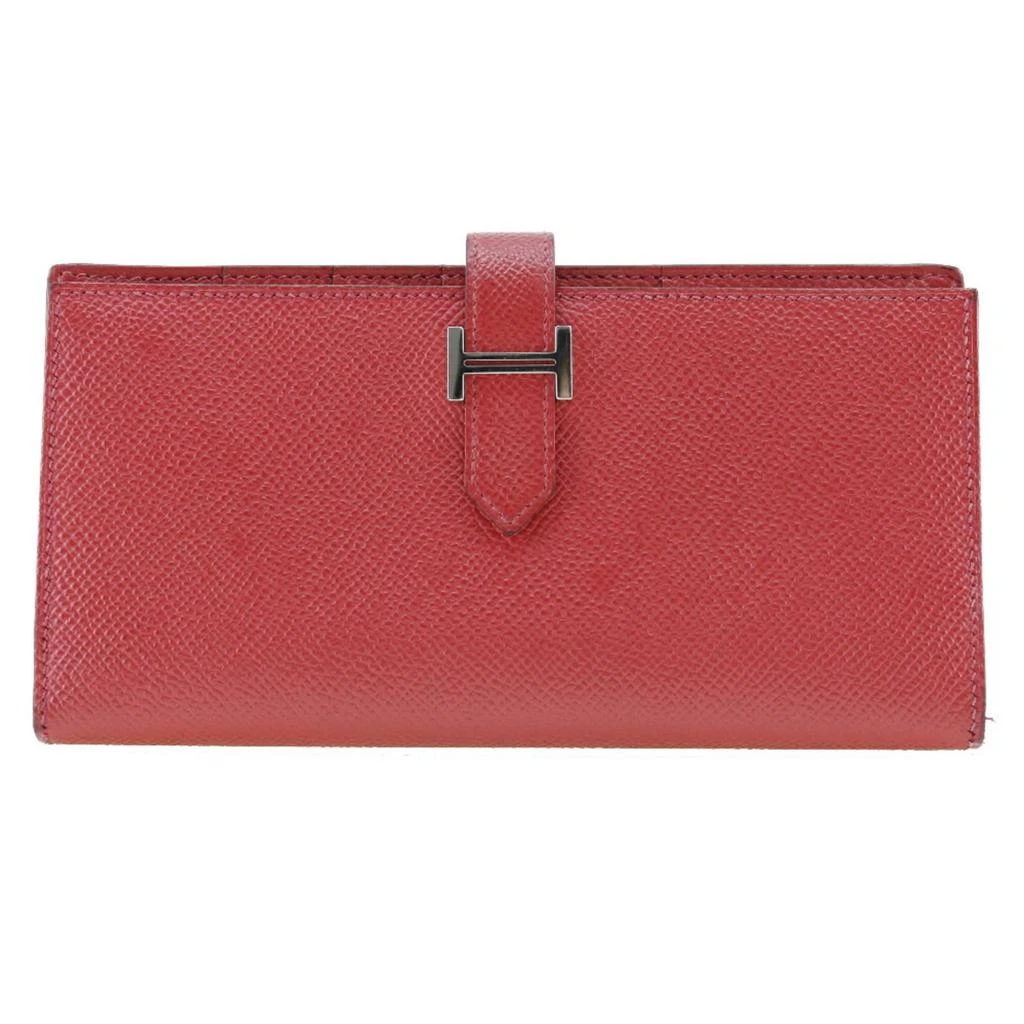 Hermes Epsom Leather Long Wallet (Bi-Fold) (Pre-Owned)