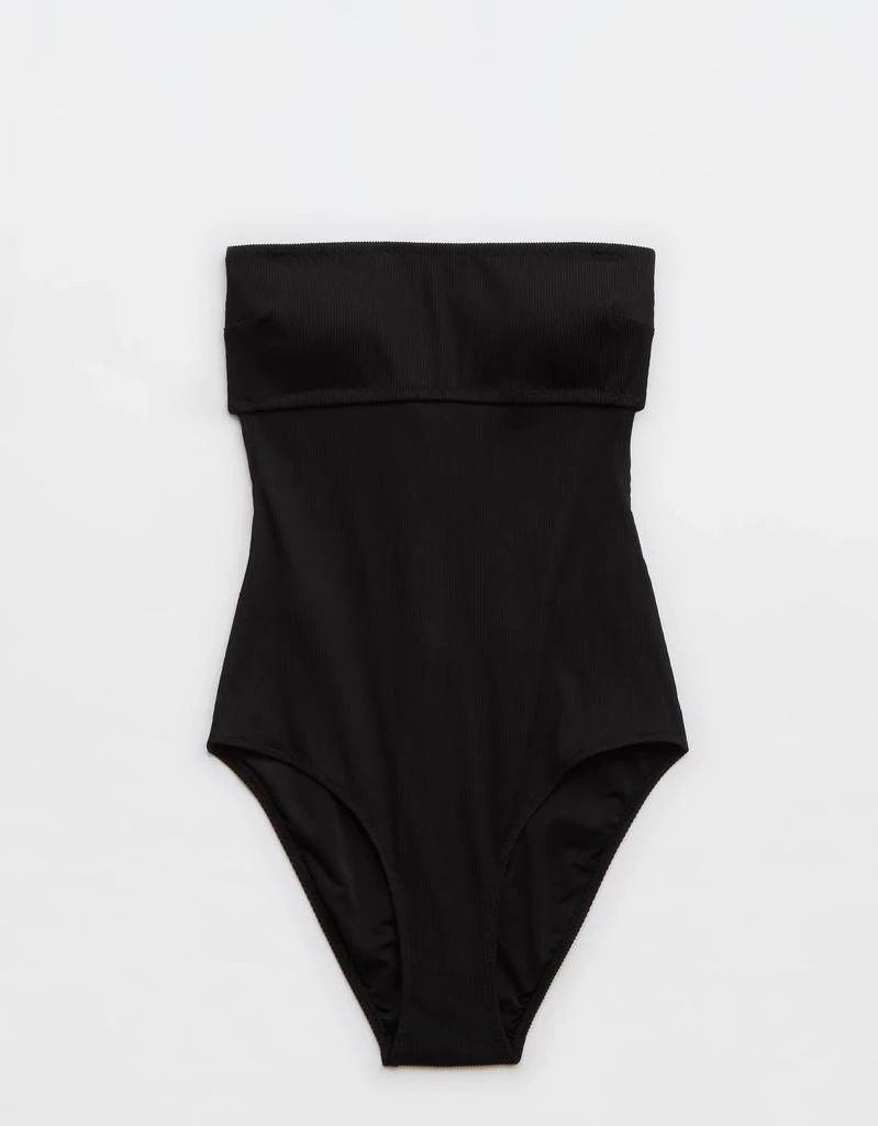 Aerie Aerie Ribbed Strapless One Piece Swimsuit 3