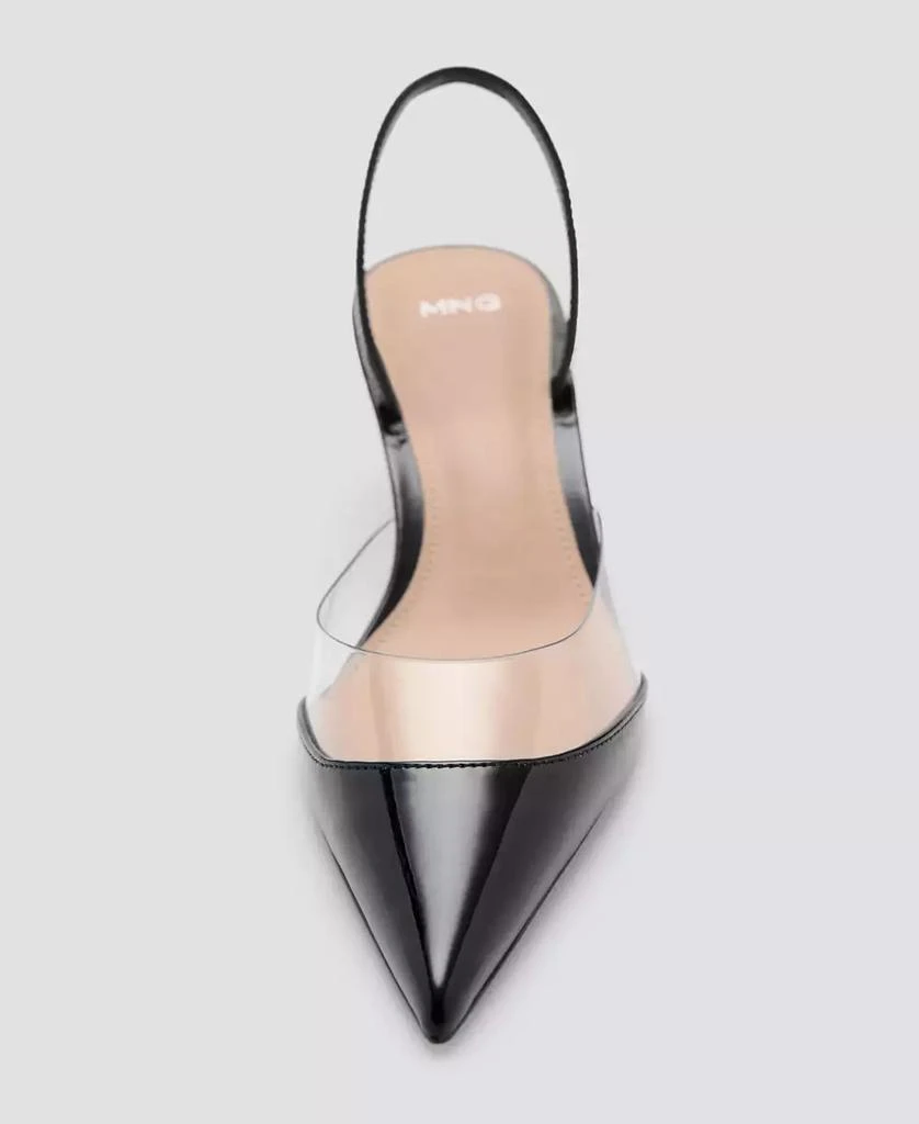 Mango Women's Vinyl Panel Heeled Shoes 5