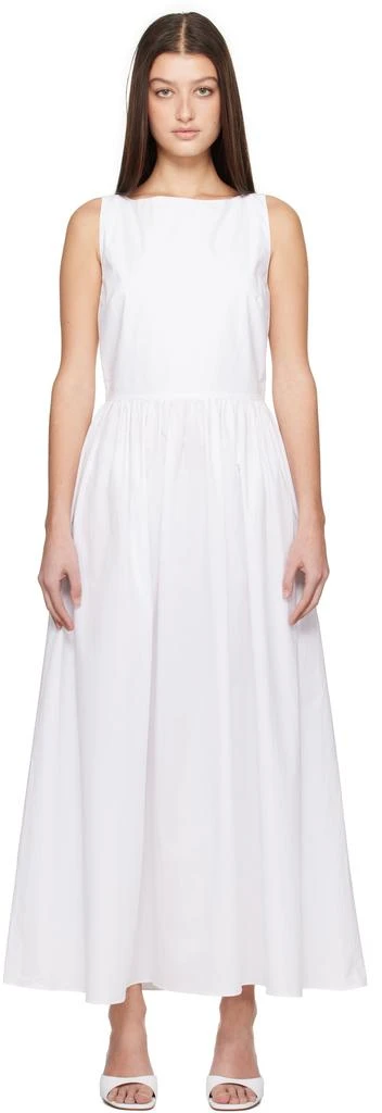 Matteau White Tie Back Midi Dress 1