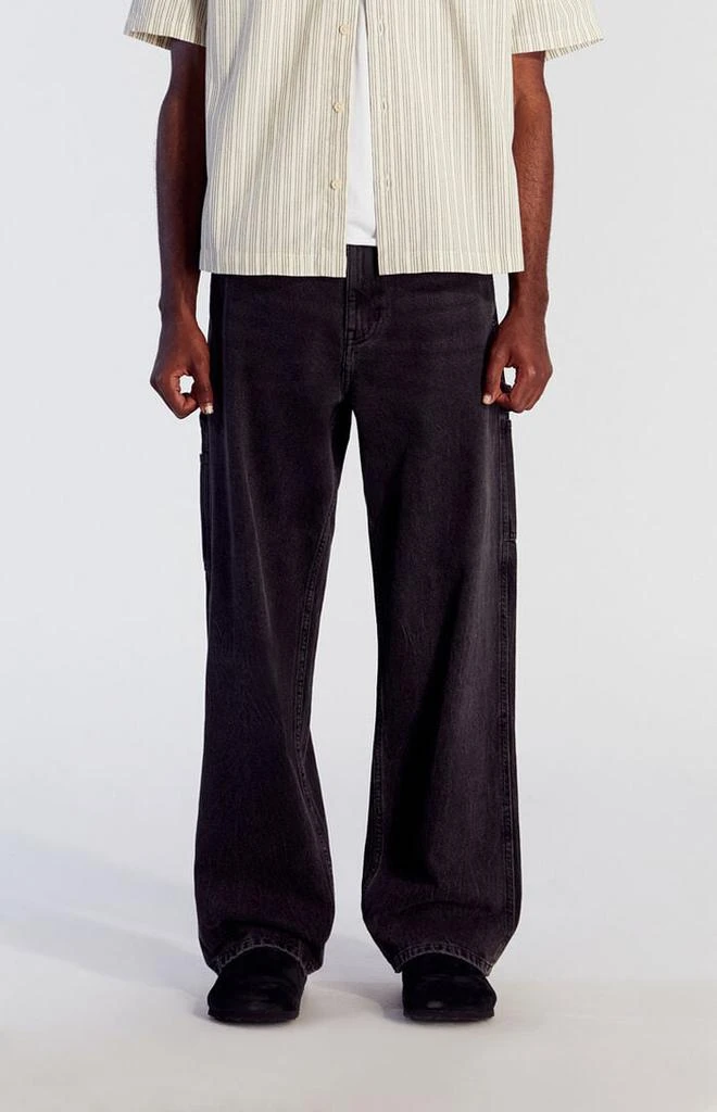 PacSun Black Baggy Carpenter Jeans 1