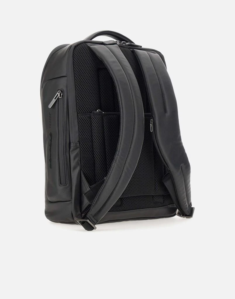 PIQUADRO "Blu Square"  leather backpack 2