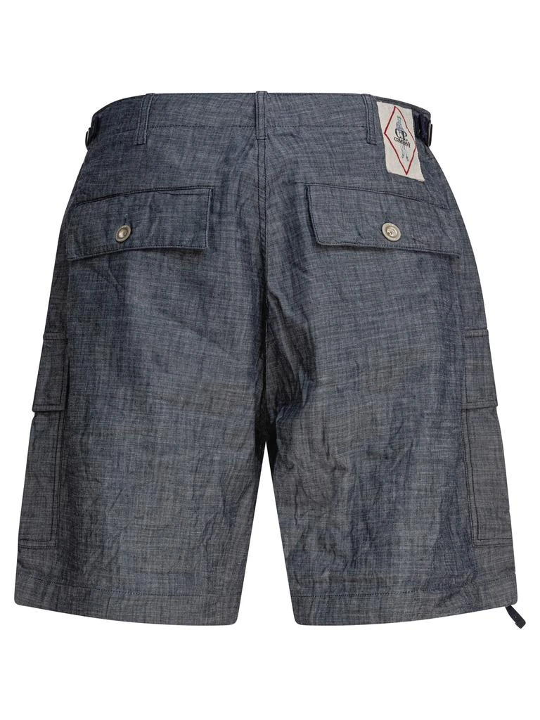 C.P.COMPANY CARGO SHORTS IN CHAMBRAY 2