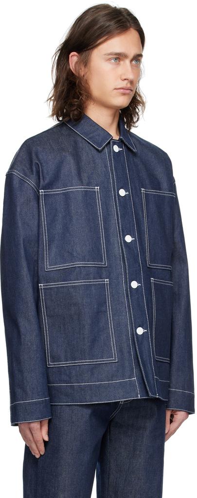 SUNNEI Navy Bellidentro Reversible Denim Jacket