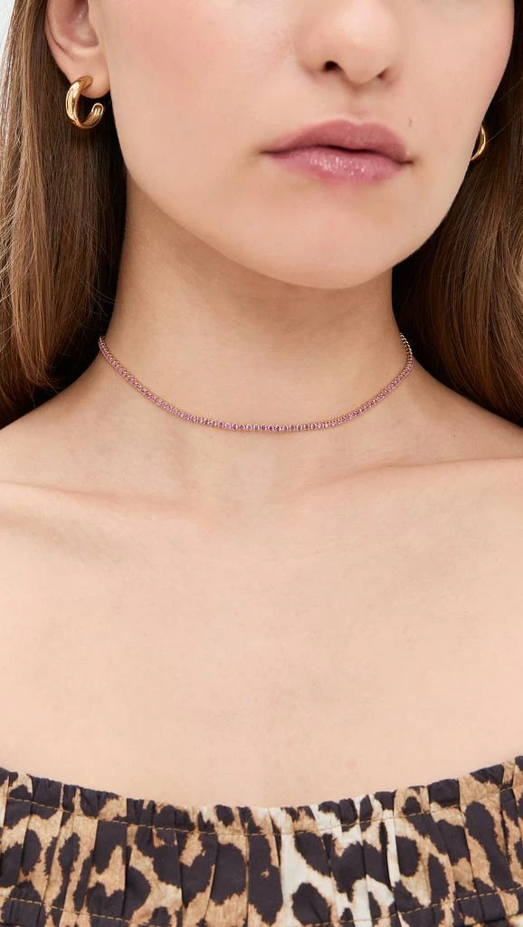 By Adina Eden Colored CZ All Around Tennis Choker 2