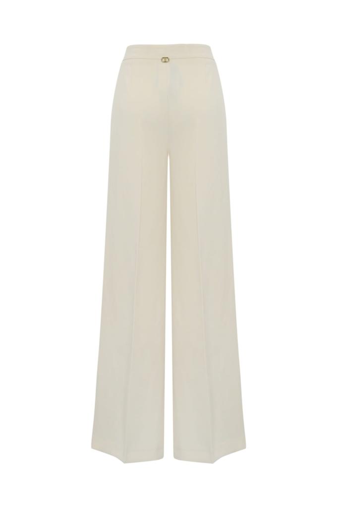 TWINSET Palazzo Trousers In Fluid Crepe