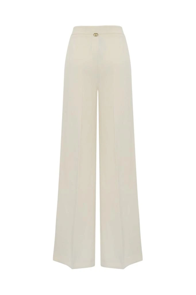 TwinSet Palazzo Trousers In Fluid Crepe 2