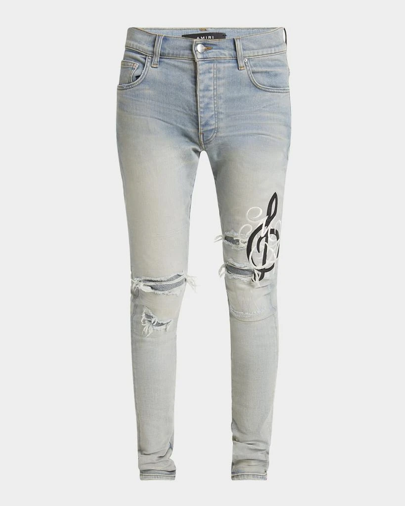 AMIRI Men's MA Music Note Skinny Jeans 1