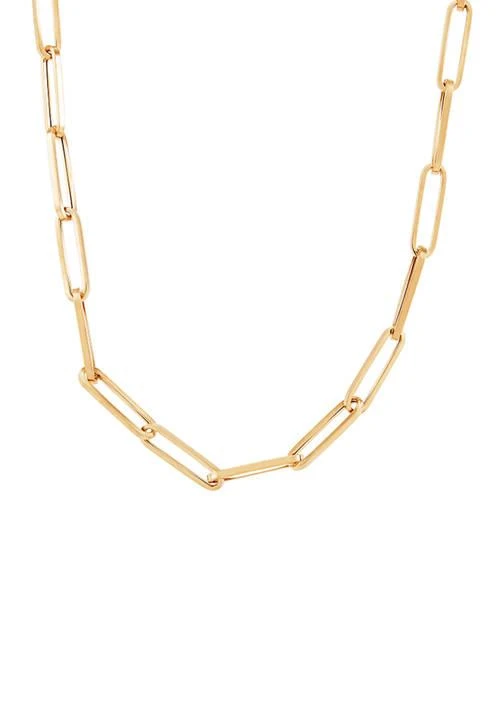 Belk 
Co. 3.9 mm Hollow Paper Clip Chain in 10K Yellow Gold