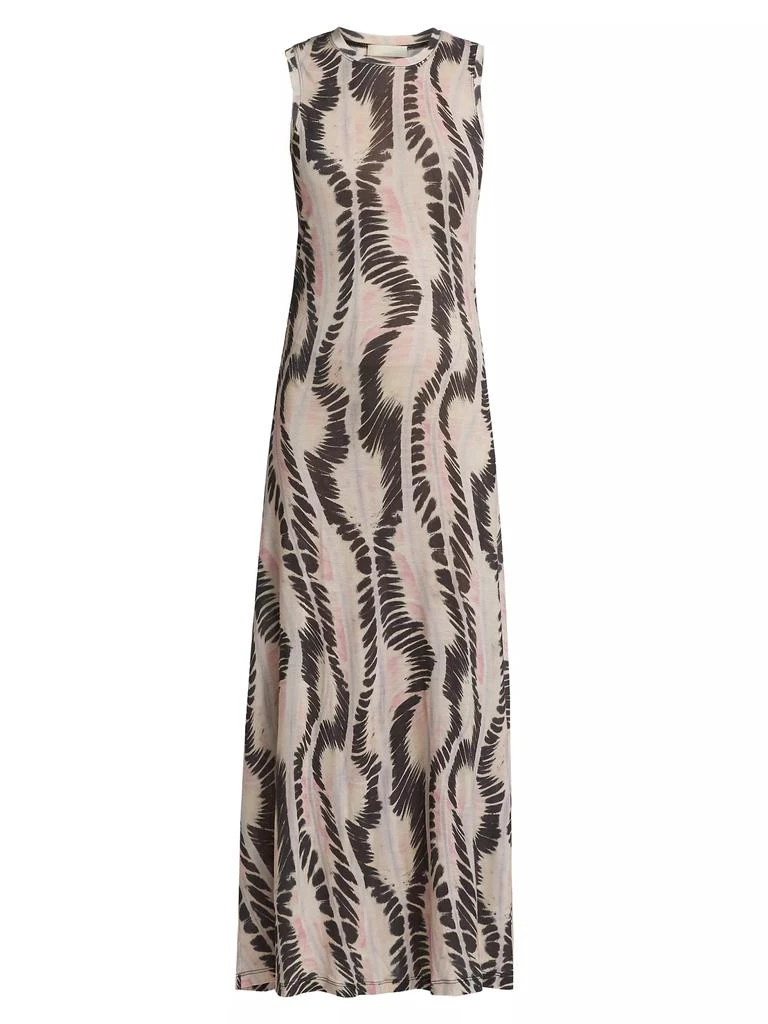 Ulla Johnson Orla Abstract Striped Tank Midi-Dress 1