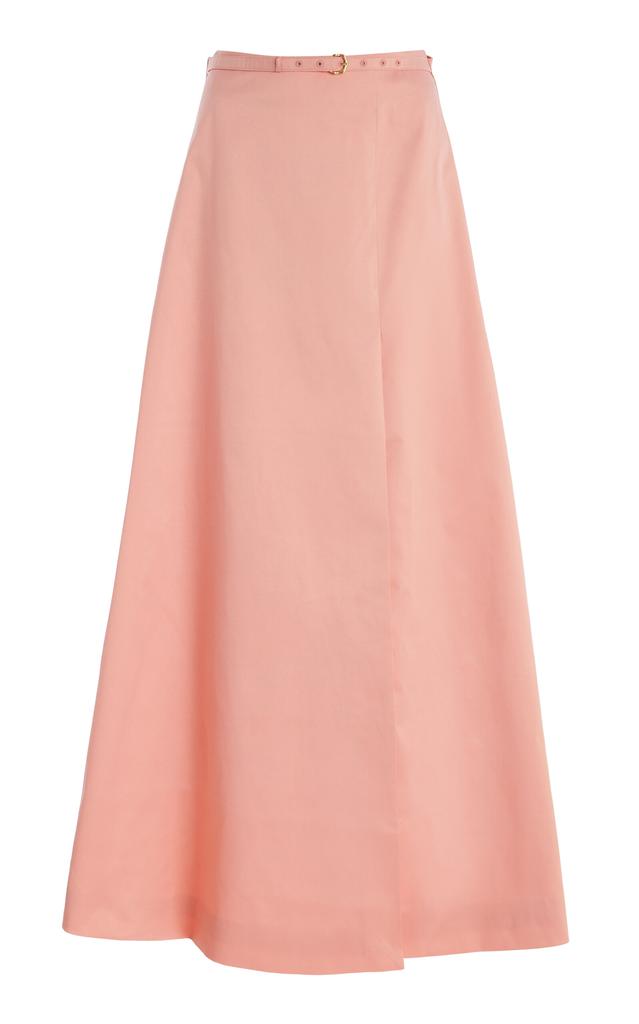 Aje Aje - Etta Taffeta Maxi Skirt - Pink - AU 12 - Moda Operandi