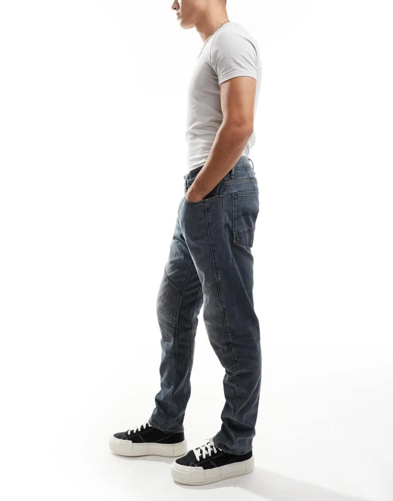 G-Star G-Star moto 3d slim denim jeans in vintage wash blue 3