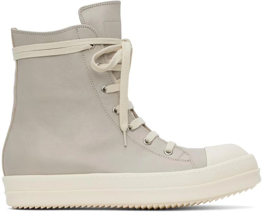 Rick Owens Off-White Washed Calf Sneakers 1