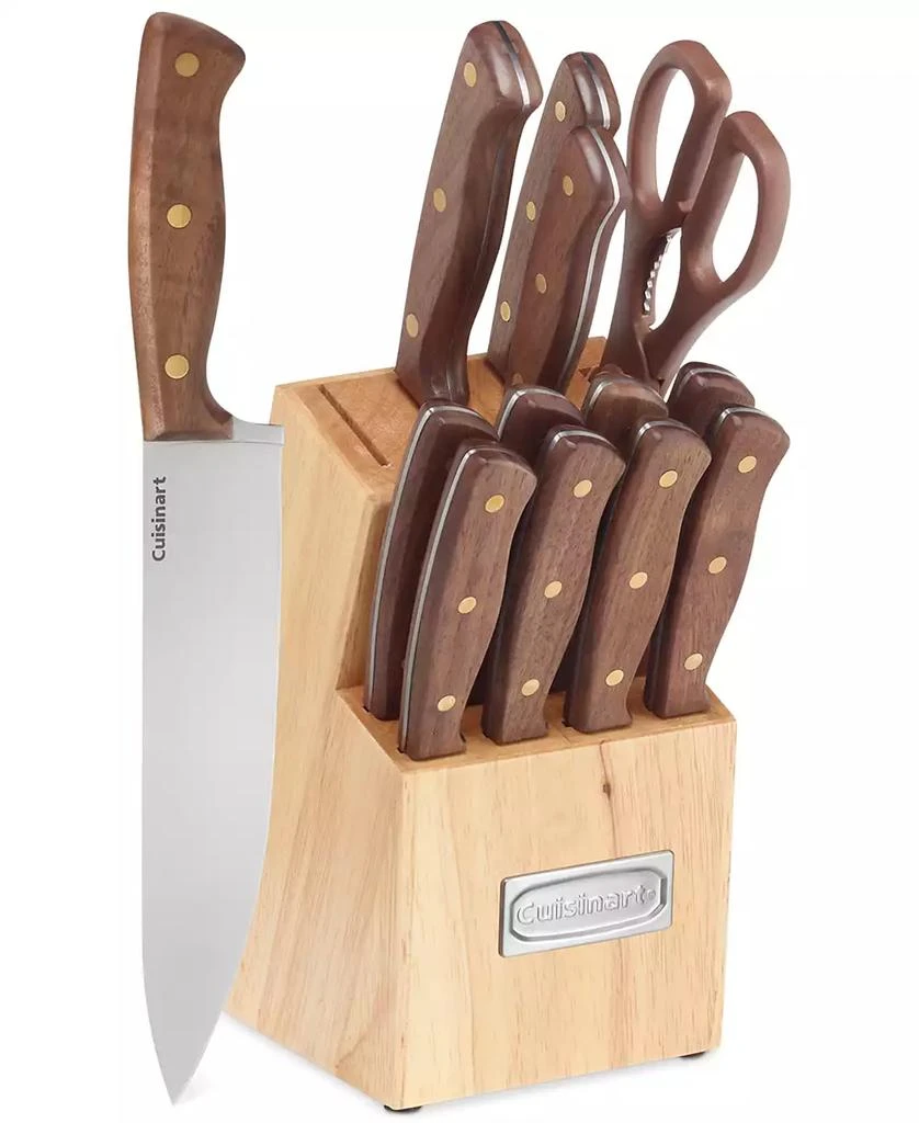 Cuisinart Advantage Wooden Triple Rivet 14-Piece Cutlery Set 1