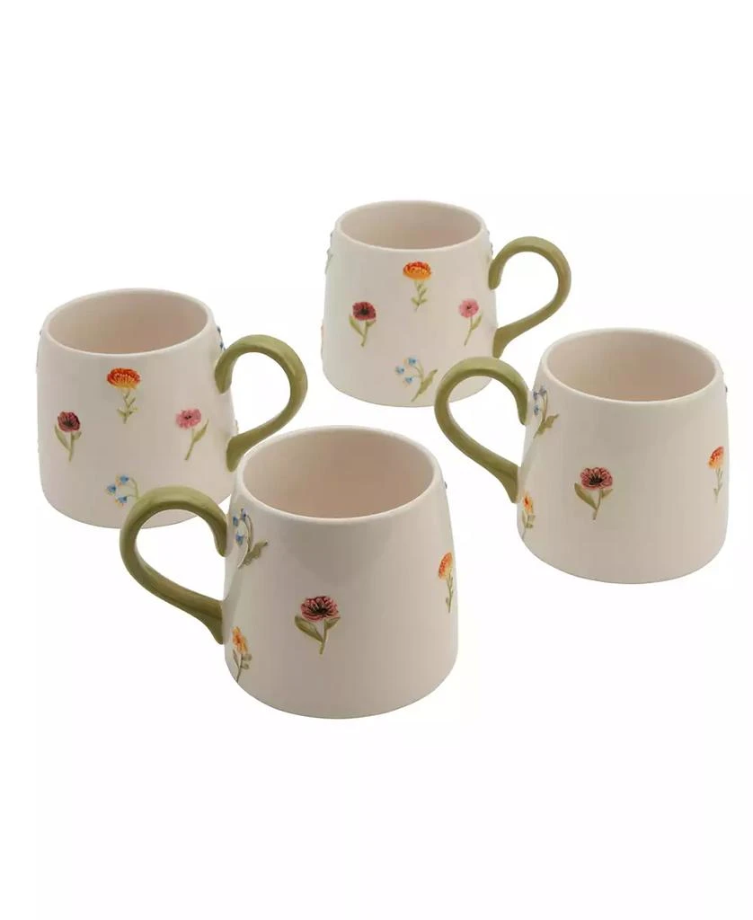 Haven Floral Mugs, Set of 4, Exclusively at Macy
s