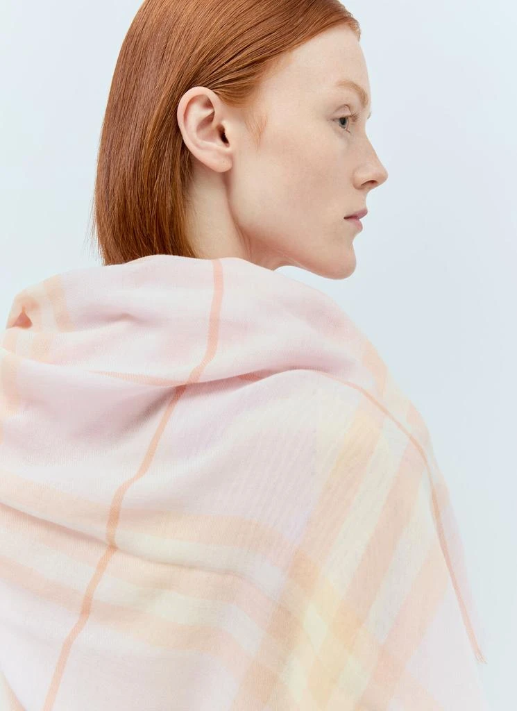 Burberry Check Wool Scarf 2