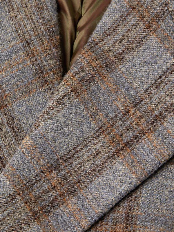 Cardinal of Canada Maine Check Wool-Blend Double-Breasted Coat 4