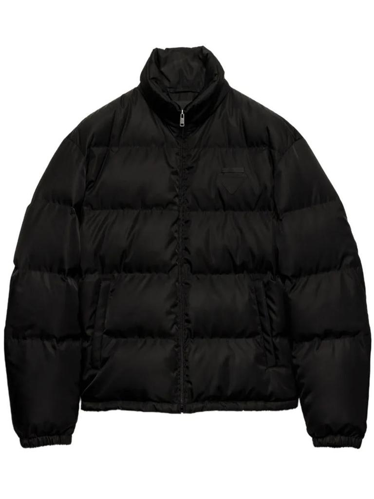 Shop Prada Triangle-Logo Padded Puffer Jacket on Sale at