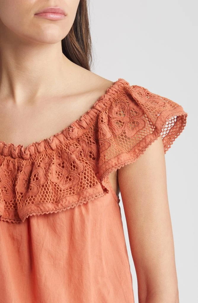 Cleobella Paulina Lace Ruffle Cotton Top 4