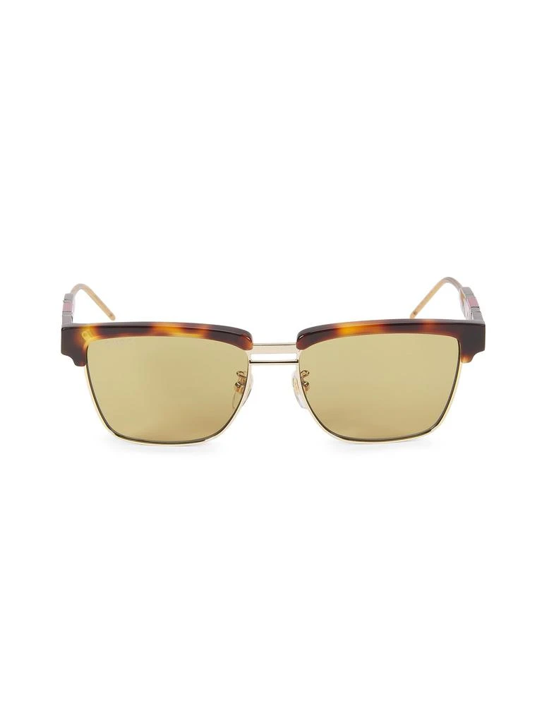 Shop 56MM Brow Bar Havana Sunglasses on Sale at BeyondStyle  display picture 1