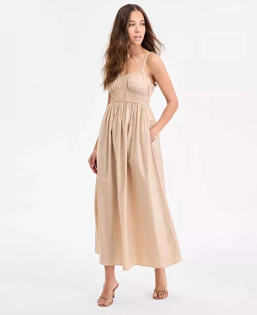 Hugo Boss Women's Cotton Sweetheart-Neck Maxi Dress 1