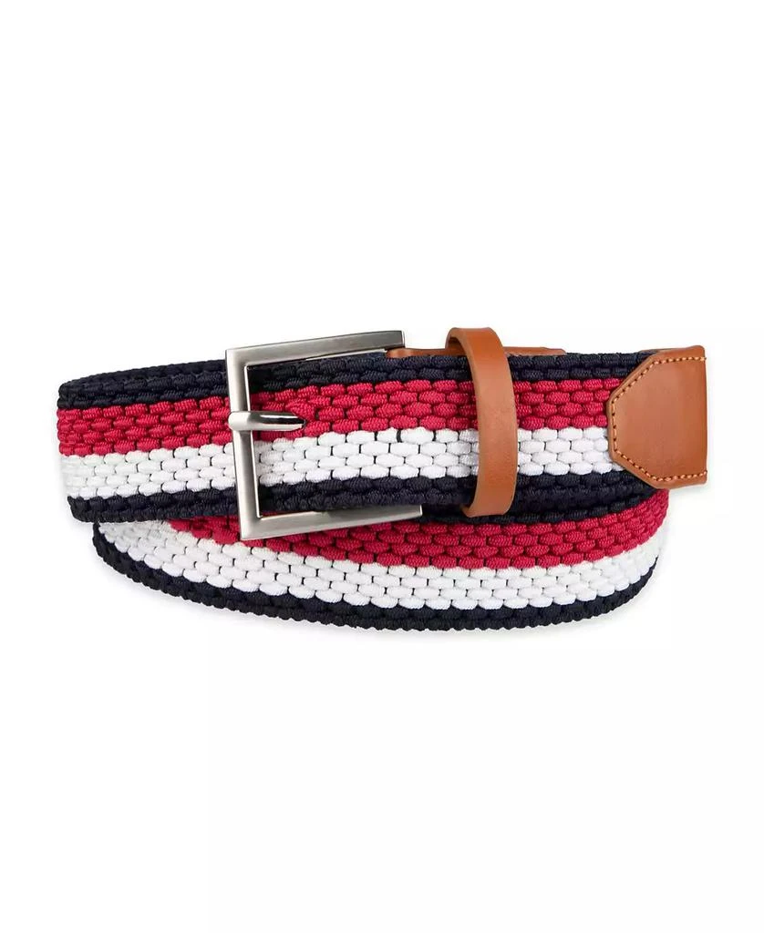 Tommy Hilfiger Men
s Giftable Boxed Fully Adjustable Stretch Casual Braided Belt 1