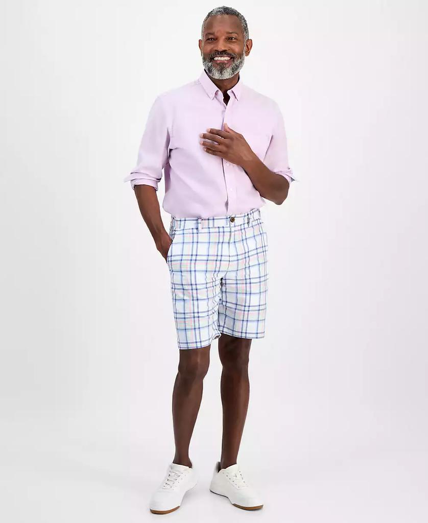 Club Room Men's Tonno Cotton Plaid Madras Shorts, Exclusively at Macy's
