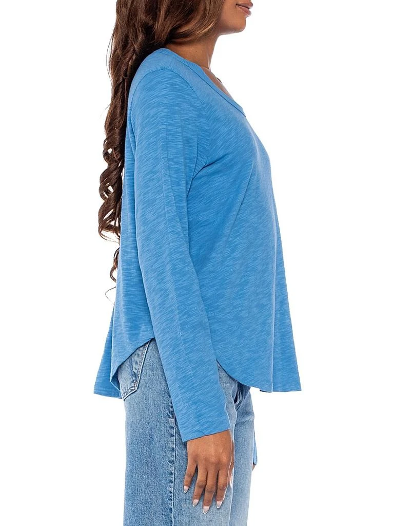 Wilt Shrunken Crew Long Sleeve Shirttail Slub Tee 5