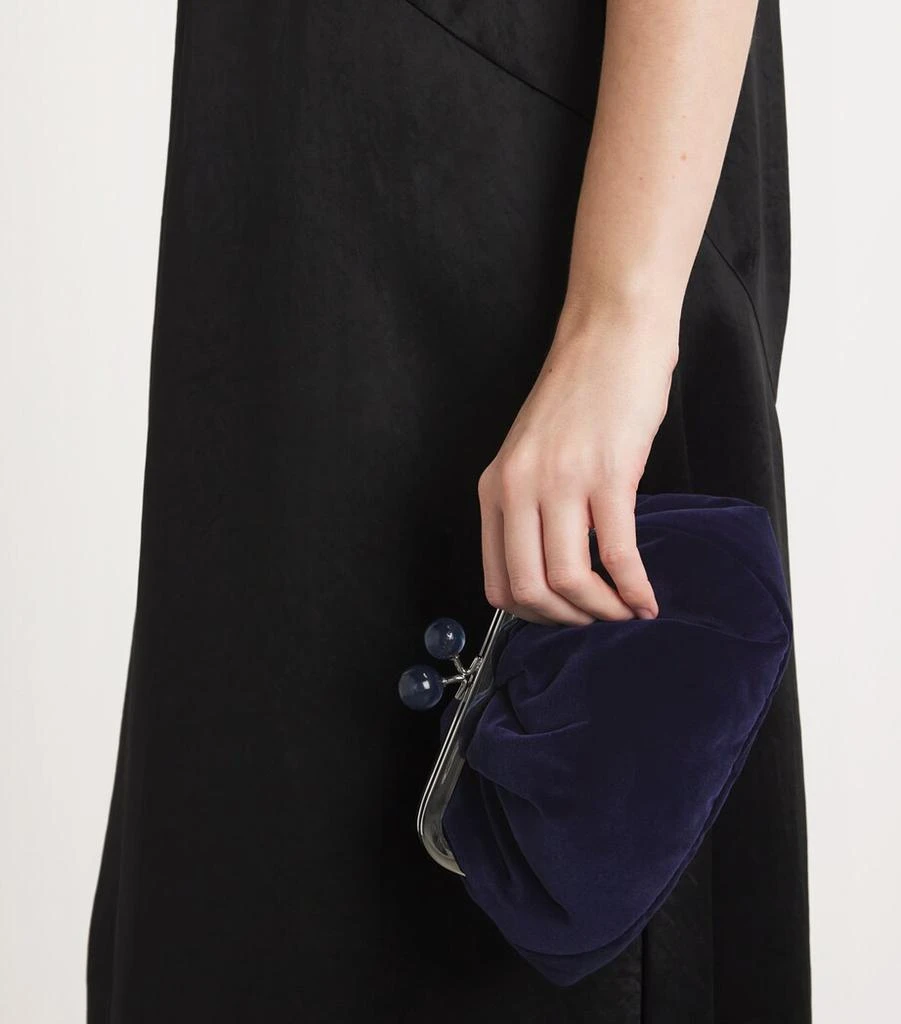 Weekend Max Mara Small Velvet Pasticcino Clutch Bag 2