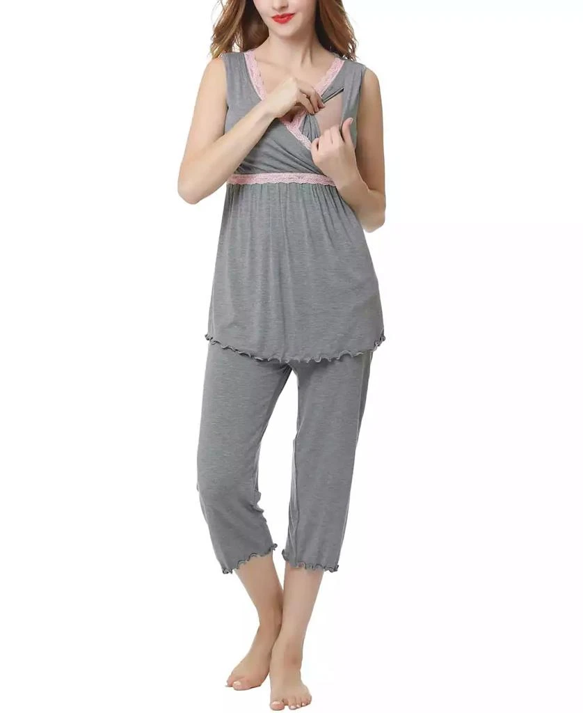 kimi + kai Kimi & Kai Penny Maternity Nursing Pajama Set 10