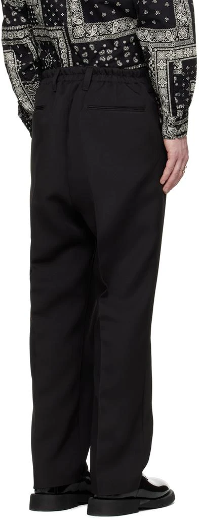 SOPHNET. Black Pleated Trousers 3