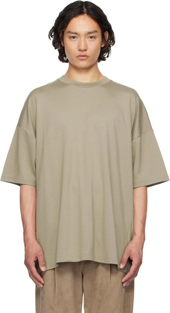 Fear of god Taupe Milano Short Sleeve T-shirt 1