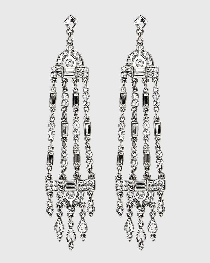 BEN-AMUN Multi-Strand Crystal Drop Earrings