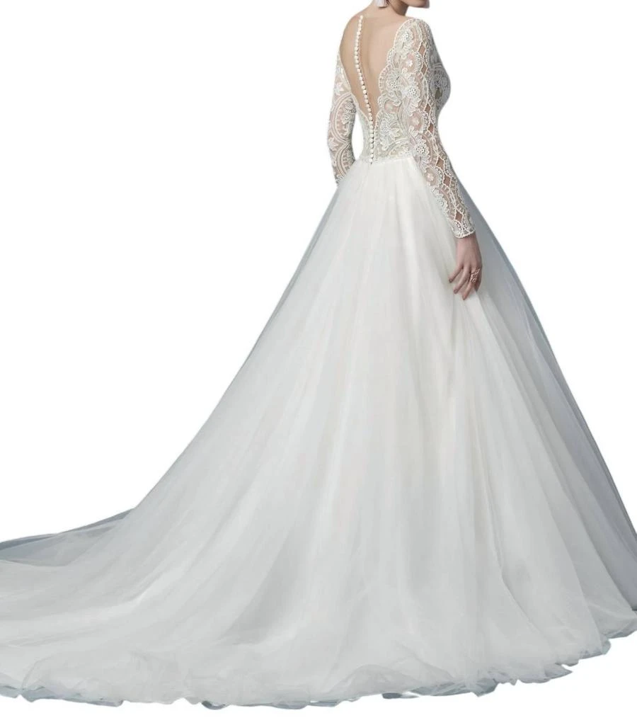 Maggie Sottero Mallory Dawn Wedding Dress In Ivory/nude 2