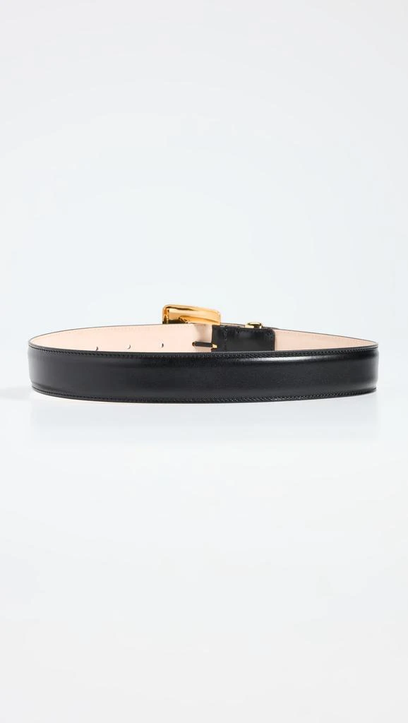 BY FAR Marco Black Leather Belt 3