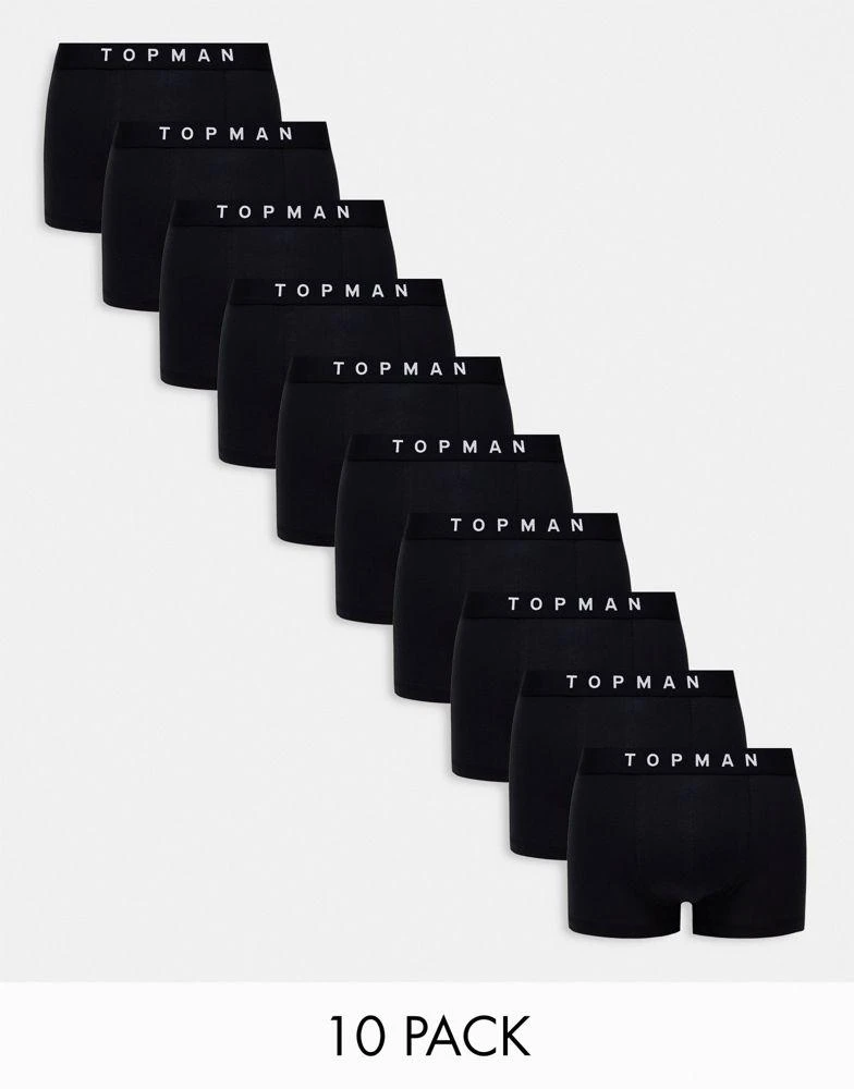 Topman Topman 10 pack trunks in black 1