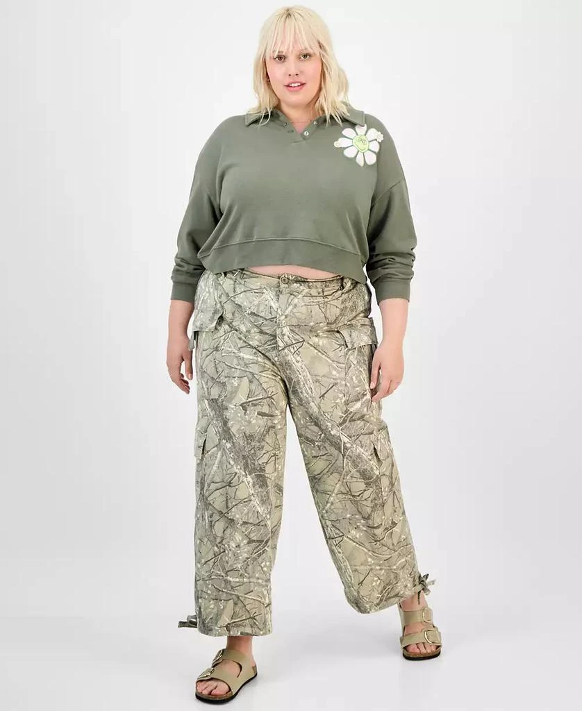 Madden Girl Trendy Plus Size Camouflage Utility Joggers 3