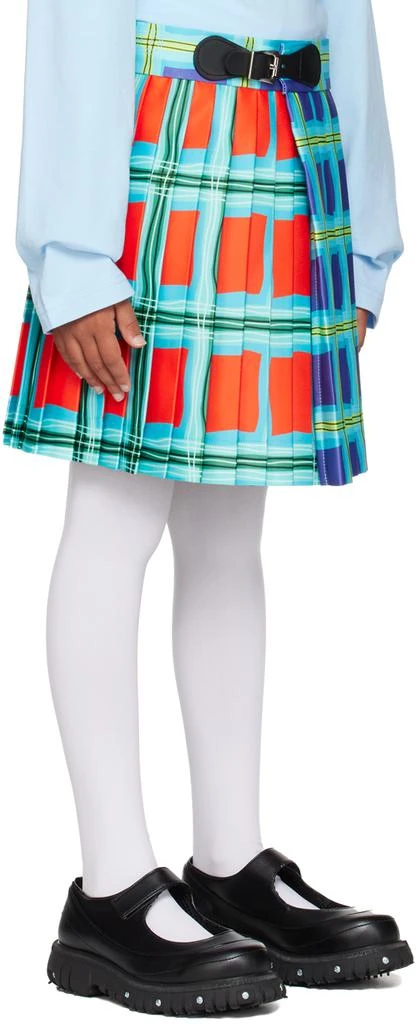 Charles Jeffrey Loverboy Kids Multicolor Check Skirt 2