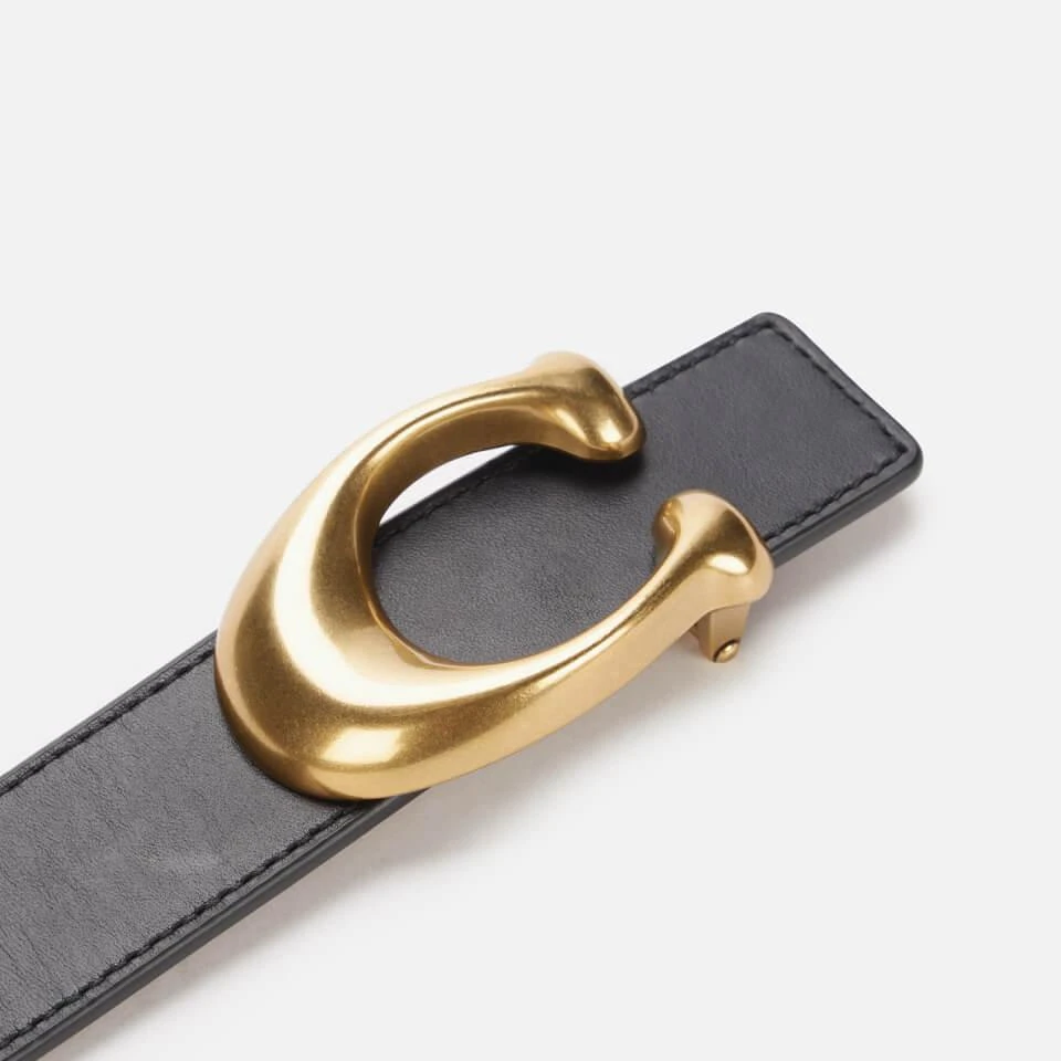 Coach Coach Women's 32mm Sculpted C Reversible Belt - Black 1941 Saddle 3
