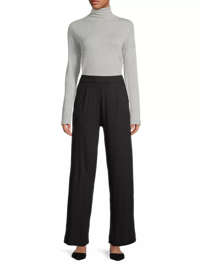 MAJESTIC FILATURES Mashine-Washable Cashmere Long-Sleeve Turtleneck Sweater 2