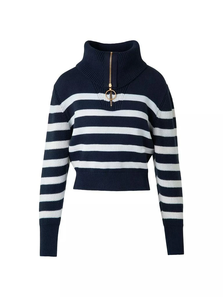 Akris Striped Cotton-Blend Sweater 3