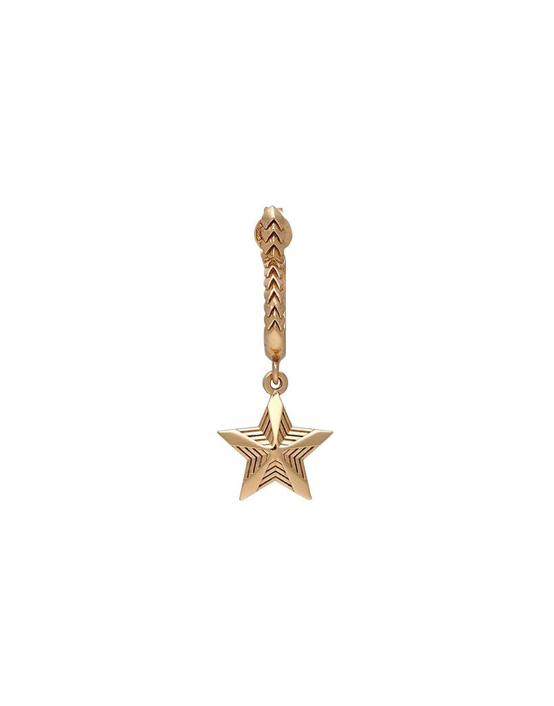 Versace Heart Star Drop-Hoop Earring - Fashion Accessories