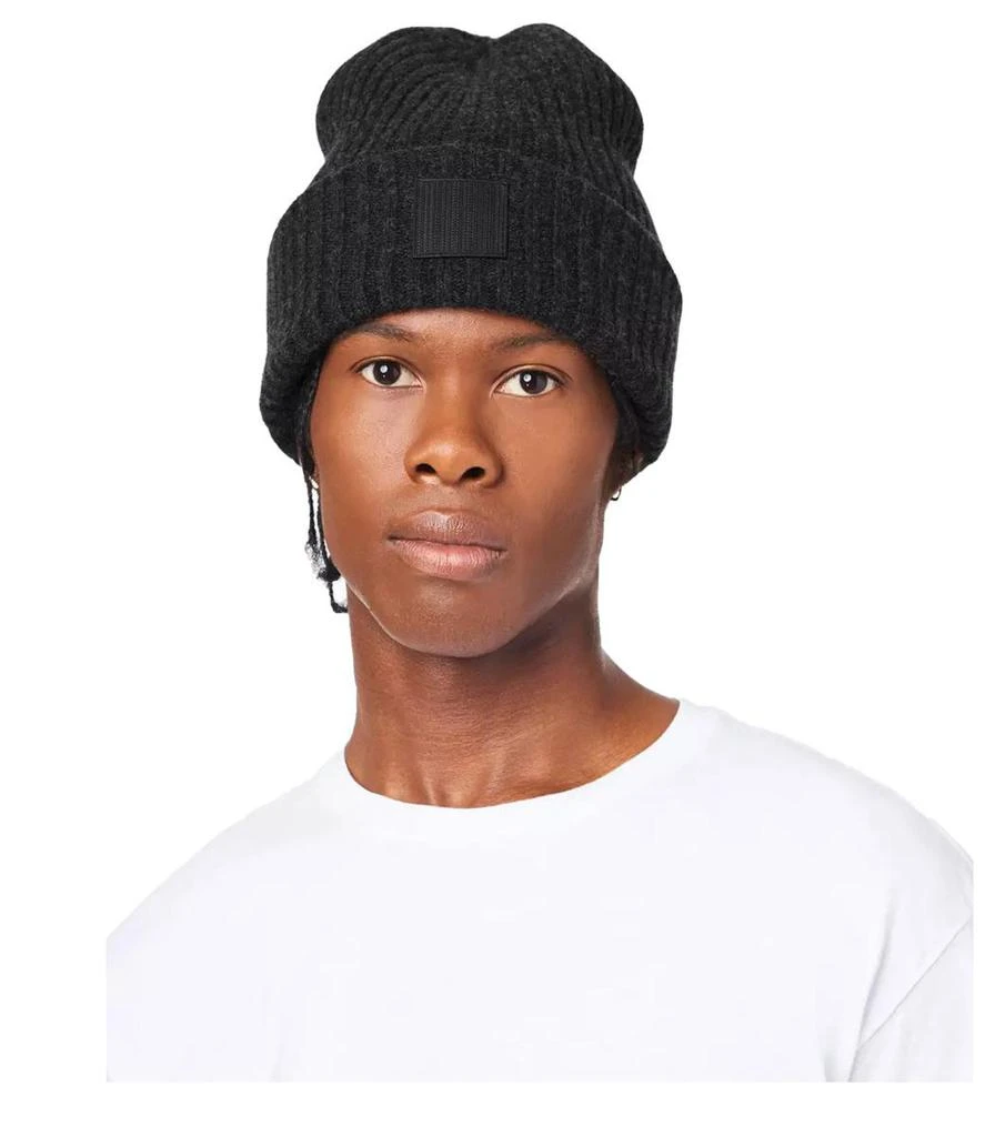 Marc Jacobs Marc Jacobs The Ribbed Dark Grey Beanie 3