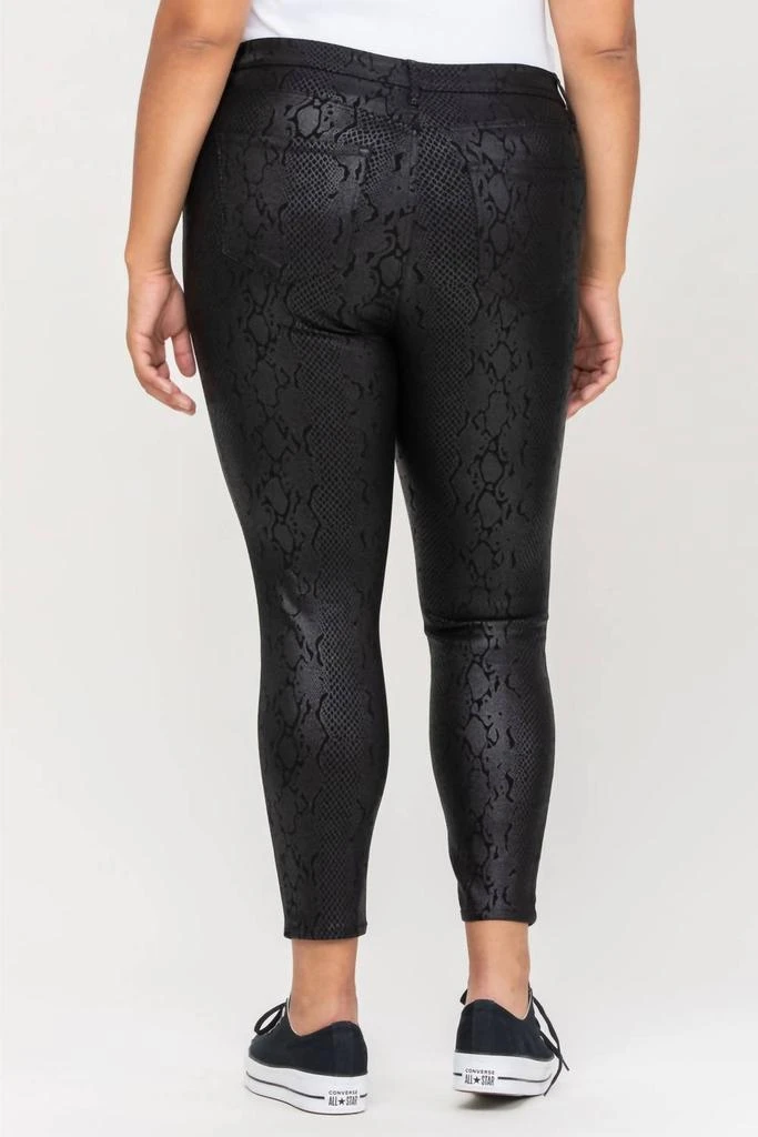 CELLO Cello - Curvy Mid Rise Crop Python Skinny Pants 2