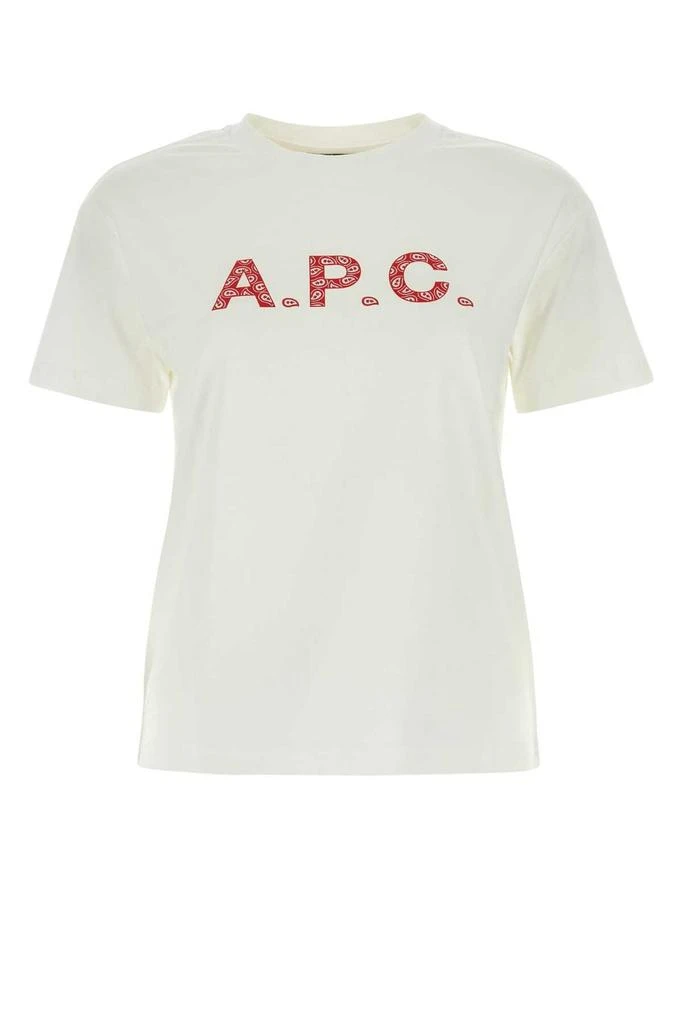 A.P.C. A.P.C. Logo-Printed Crewneck T-Shirt 1
