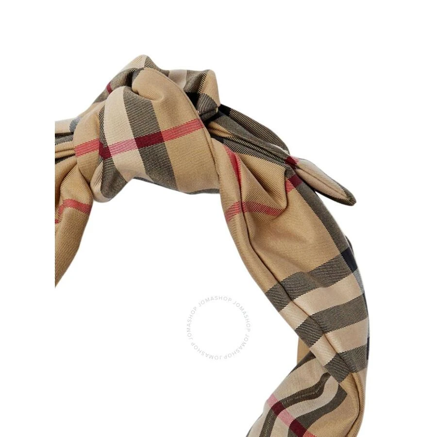 Burberry Kids Vintage Check Pattern Knot Detailed Headband 2