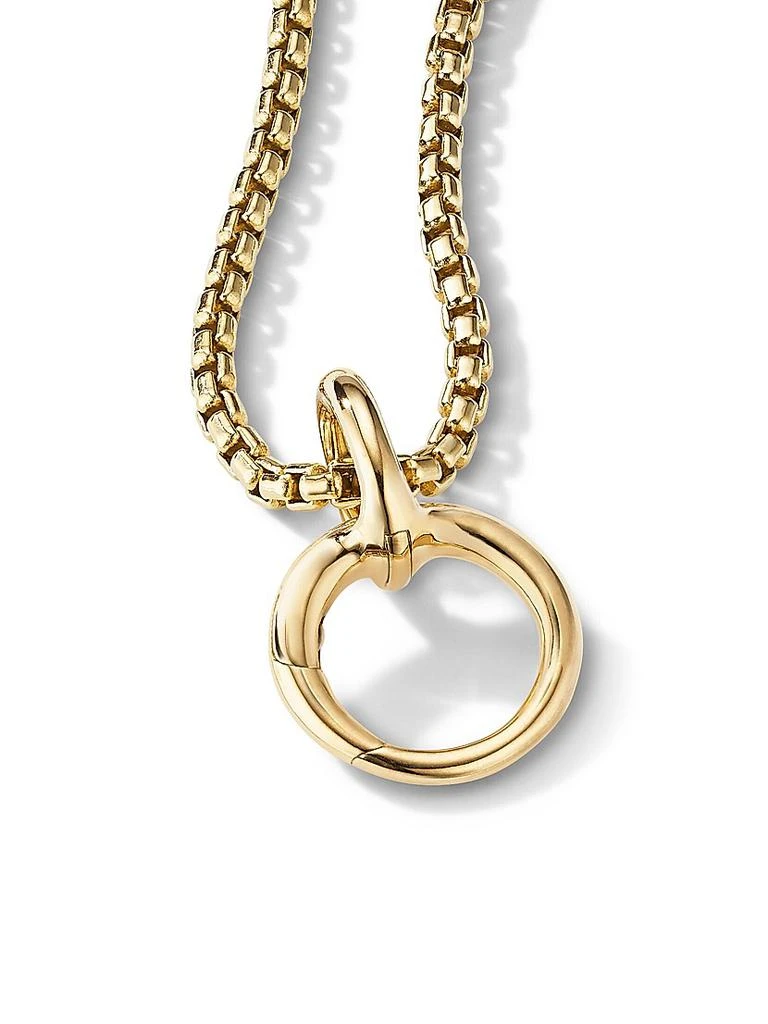 David Yurman Smooth Amulet Holder in 18K Yellow Gold 2