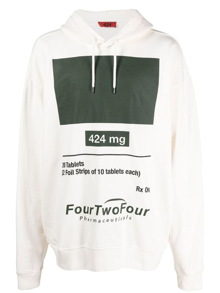 424 424 Oversized Cotton Hoodie